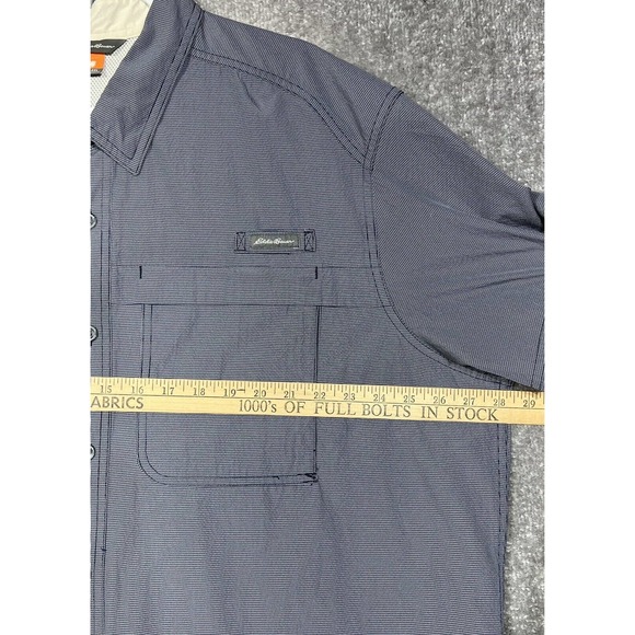 Eddie Bauer Sport Shop Short Sleeve Back Button Up Shirt Mens Size 2XL Vented - Picture 6 of 7